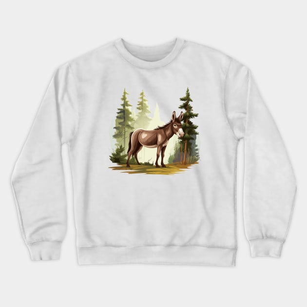 Little Donkey Crewneck Sweatshirt by zooleisurelife